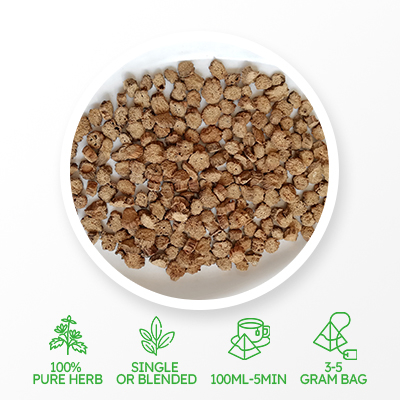 Rebanada de raíz de bardana 