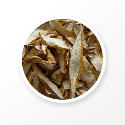 Polvo de hongos shiitake 